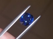 Grade A cushion cut royal blue sapphire from Pailin Cambodia