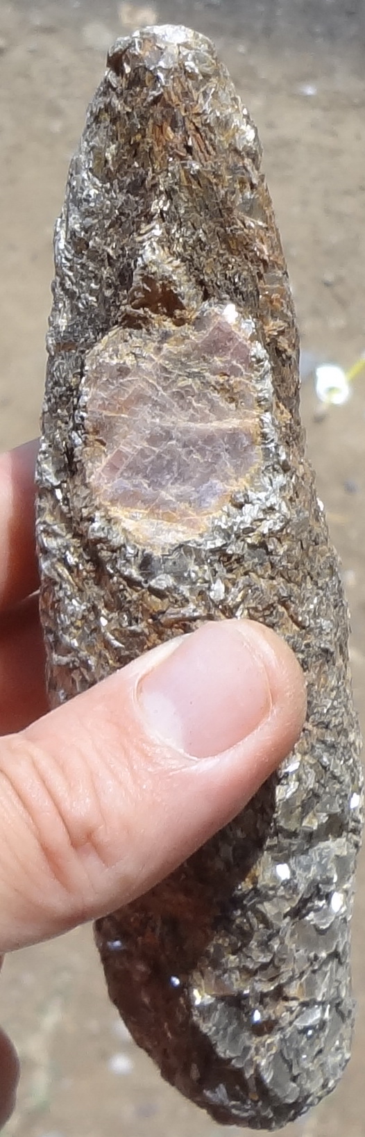 Natural Sapphire in Pyrite Specimen. 