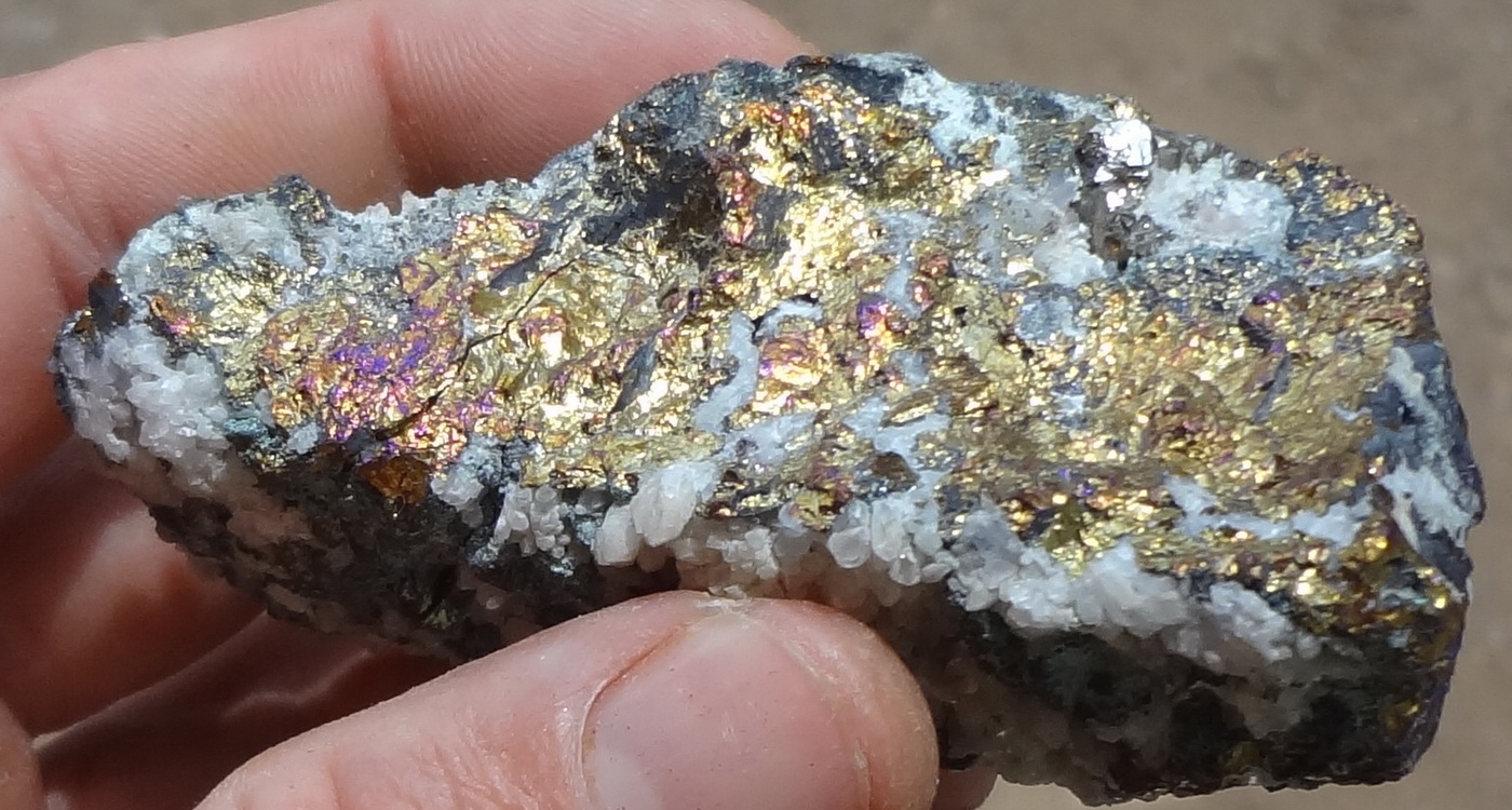 Fool's Gold: Pyrite Copper and Quartz Crystals. 