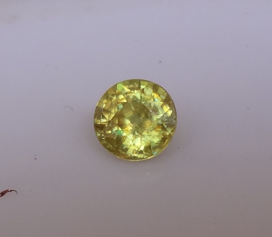 Wedding Anniversary Birthday Gift Color Change Sphene  2.45 CTS Transparent Natural Unheated Golden Brown to red Green From Madagascar