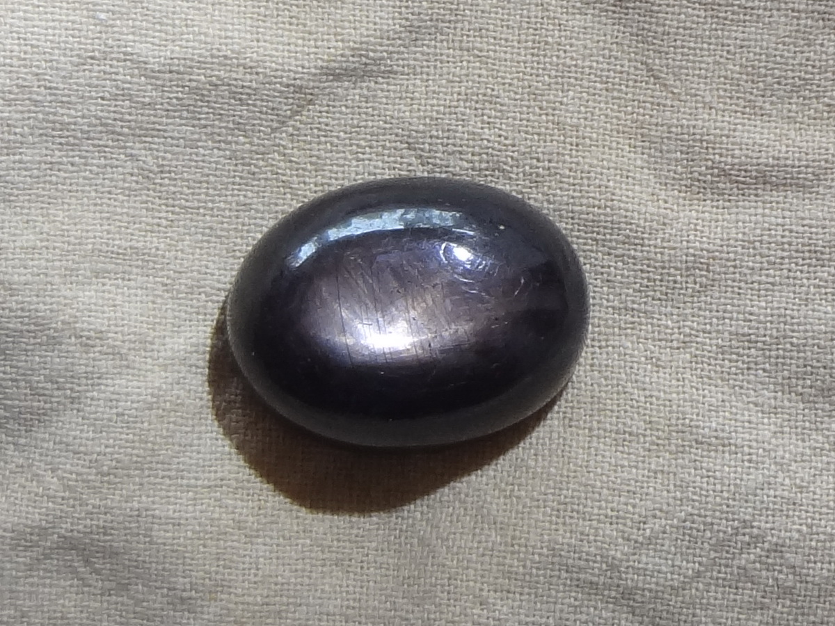 AAA quality Hand Made Polish Best For Silver Jewelry Black Star AAA+++ Natural Black Star Sapphire Cabochon 4Ray Star Stone