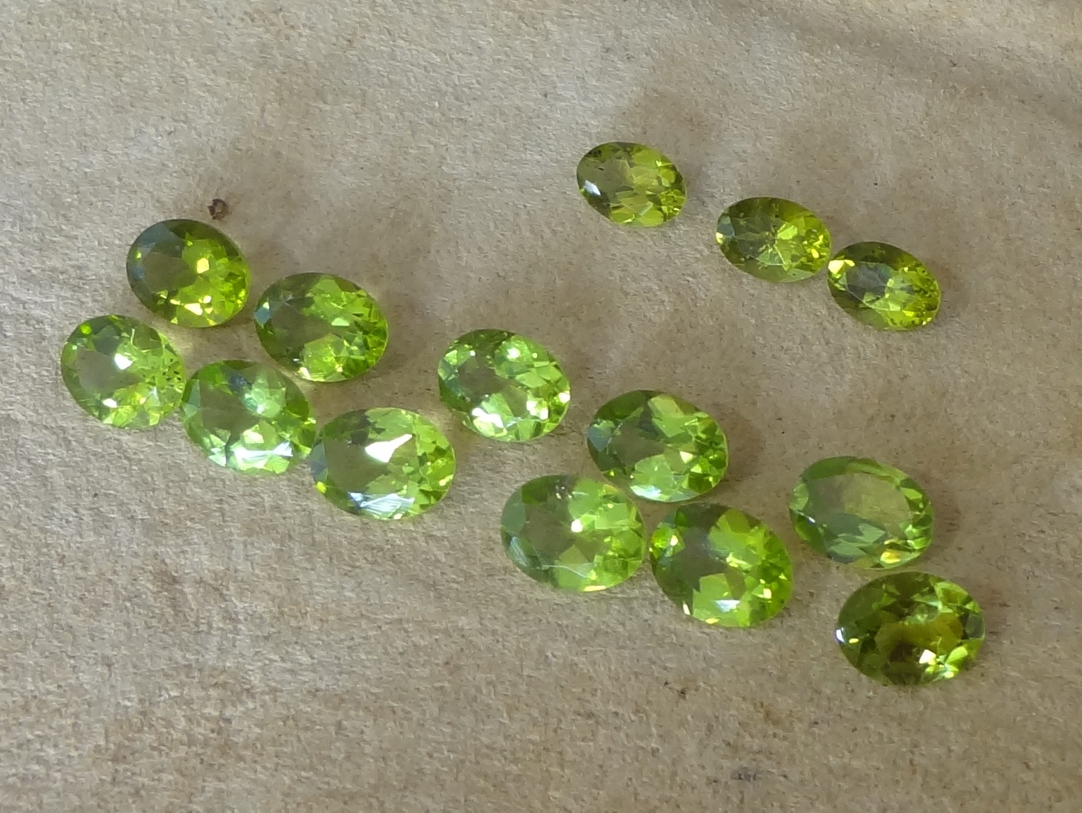 Natural Peridot Oval Cabochons 6x4 MM to 9x7 MM Calibrated Size Loose Gemstone