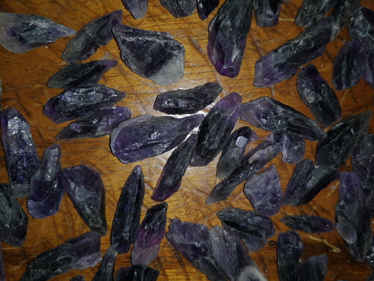 100%Natural Purple Amethyst Crystal Rough Birthstone Healing crystals  gemstone