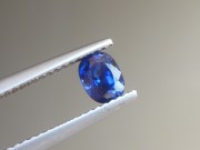 Top quality grade A untreated unheated cushion cut royal blue sapphire from Pailin