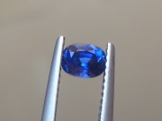 Top quality grade A untreated unheated cushion cut royal blue sapphire from Pailin