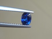 Top quality grade A untreated unheated cushion cut royal blue sapphire from Pailin