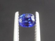 Top quality grade A untreated unheated cushion cut royal blue sapphire from Pailin