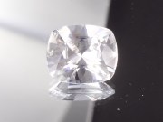 Perfect Natural White Zircon Diamond Cut