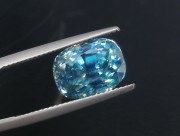 C grade color cushion cut sky blue zircon Cambolite, exquisite supplier for professional jewelry