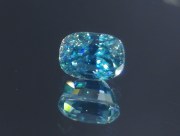 C grade color cushion cut sky blue zircon Cambolite, exquisite supplier for professional jewelry
