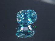 C grade color cushion cut sky blue zircon Cambolite, exquisite supplier for professional jewelry