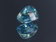 C grade color cushion cut sky blue zircon Cambolite, exquisite supplier for professional jewelry