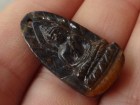 18.65 Thai Style Buddha Carving of Falcon/Hawk Eye with a hole for pendant jewelry