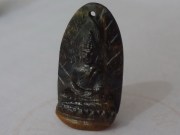 18.65 Thai Style Buddha Carving of Falcon/Hawk Eye with a hole for pendant jewelry