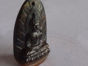 18.65 Thai Style Buddha Carving of Falcon/Hawk Eye with a hole for pendant jewelry