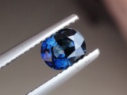 1ct+ Royal Blue Oval Sapphire from Pailin, Cambodia