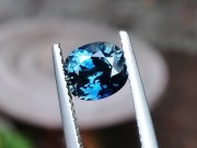 Perfectly cut peacock to sky blue Sapphire cushion of 2.025 carats. 