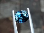 Perfectly cut peacock to sky blue Sapphire cushion of 2.025 carats. 
