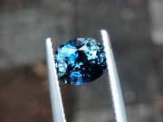 Perfectly cut peacock to sky blue Sapphire cushion of 2.025 carats. 