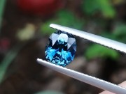 Perfectly cut peacock to sky blue Sapphire cushion of 2.025 carats. 