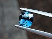 Perfectly cut peacock to sky blue Sapphire cushion of 2.025 carats. 