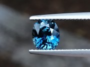 Perfectly cut peacock to sky blue Sapphire cushion of 2.025 carats. 