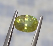 Natural green Sphene Titanite from Madagascar. 