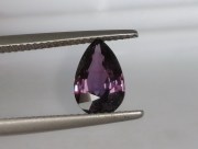 Unheated / Raw purple sapphire pear / drop from Pailin