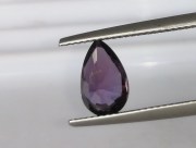 Unheated / Raw purple sapphire pear / drop from Pailin