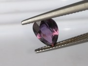 Unheated / Raw purple sapphire pear / drop from Pailin