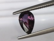 Unheated / Raw purple sapphire pear / drop from Pailin