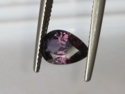 Unheated / Raw purple sapphire pear / drop from Pailin