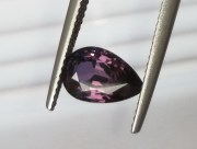 Unheated / Raw purple sapphire pear / drop from Pailin