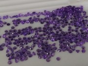 Calibrated purple amethyst round 2.5mm wholesale from professional jewelry supplier