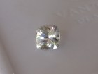 Perfect 1 step cushion Diamond style cut white Zircon from Cambodia 