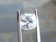 Perfect 1 step cushion Diamond style cut white Zircon from Cambodia 