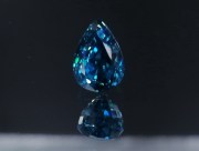 Exquisite Premium Top Grade A Medium Size Blue Zircon Drop/Pear for high-end jewelry from Cambodia