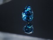 Exquisite Premium Top Grade A Medium Size Blue Zircon Drop/Pear for high-end jewelry from Cambodia