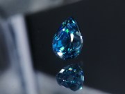 Exquisite Premium Top Grade A Medium Size Blue Zircon Drop/Pear for high-end jewelry from Cambodia