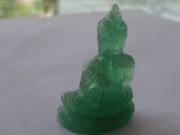 Green Aventurine Carved Buddha Amulet, 47.11 carats