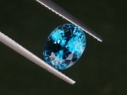 Affordable and beautiful, strong and solid sky blue zircon oval cut 5.7 carats