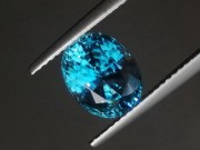 Affordable and beautiful, strong and solid sky blue zircon oval cut 5.7 carats