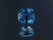 B grade dense color wide cushion cut blue zircon, exquisite supplier for professional jewelry