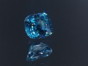 B grade dense color wide cushion cut blue zircon, exquisite supplier for professional jewelry