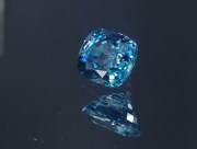 B grade dense color wide cushion cut blue zircon, exquisite supplier for professional jewelry