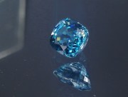 B grade dense color wide cushion cut blue zircon, exquisite supplier for professional jewelry