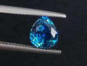 Beautiful Shiny Natural Blue Zircon for sale