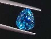 Beautiful Shiny Natural Blue Zircon for sale