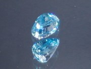 Cute and affordable thin drop cut 4.6ct Cambolite blue Zircon for Pendant from Cambodia