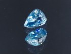 Cute and affordable thin drop cut 4.6ct Cambolite blue Zircon for Pendant from Cambodia